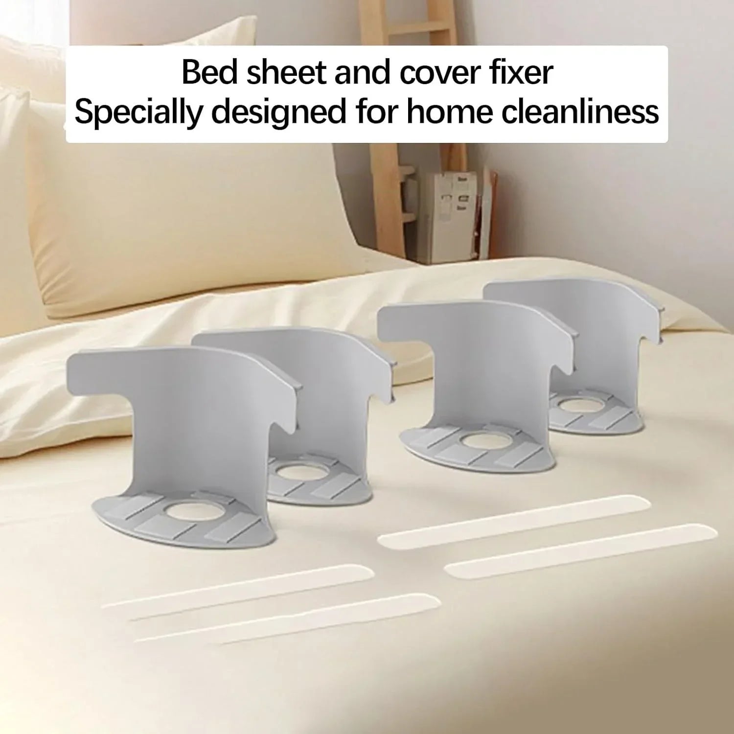 Adjustable Sheet Holders – 4 Piece Bed Corner Strap Set